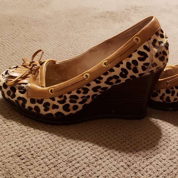 Sperry cheetah wedges - Picture 3 of 6